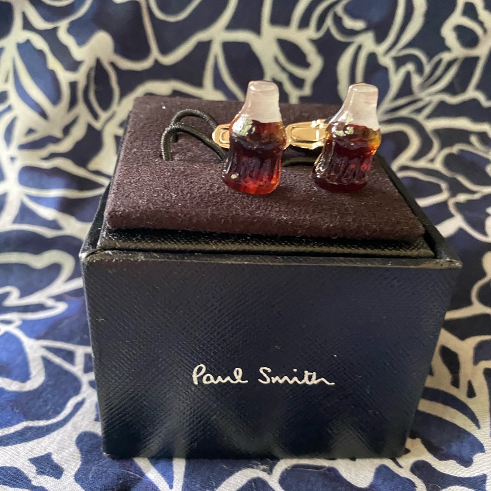 NWT Paul Smith Coca Cola Bottle Cufflinks